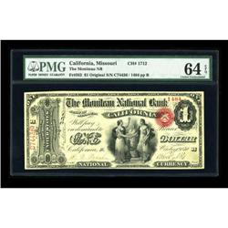 California, MO - $1 Original Fr. 382 The