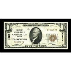 Carrollton, MO - $10 1929 Ty. 1 The First NB Ch.