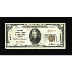 Kalispell, MT - $20 1929 Ty. 1 The Conrad NB Ch.