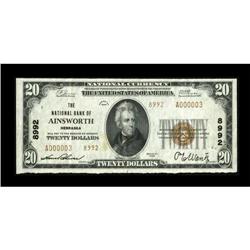 Ainsworth, NE - $20 1929 Ty. 2 The NB of