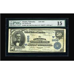 Omaha, NE - $50 1902 Date Back Fr. 668 The Omaha