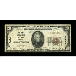 Reno, NV - $20 1929 Ty. 1 The Reno NB Ch. # 8424