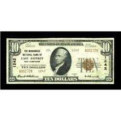 East Jaffrey, NH - $10 1929 Ty. 2 The Monadnock