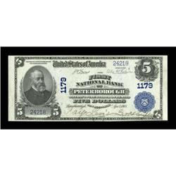 Peterborough, NH - $5 1902 Plain Back Fr. 598