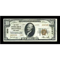 Belleville, NJ - $10 1929 Ty. 2 The First NB Ch.