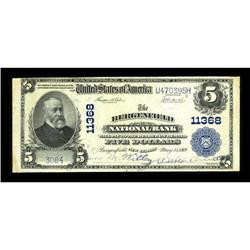 Bergenfield, NJ - $5 1902 Plain Back Fr. 606 The