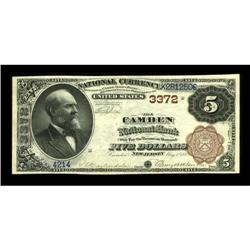 Camden, NJ - $5 1882 Brown Back Fr. 469 The