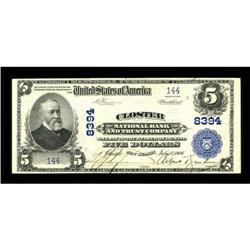 Closter, NJ - $5 1902 Plain Back Fr. 600 Closter