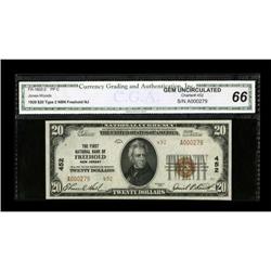 Freehold, NJ - $20 1929 Ty. 2 The First NB Ch. #