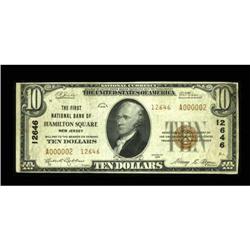 Hamilton Square, NJ - $10 1929 Ty. 2 The First