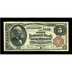Long Branch, NJ - $5 1882 Brown Back Fr. 471 The