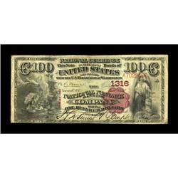 Newark, NJ - $100 1882 Brown Back Fr. 521 The