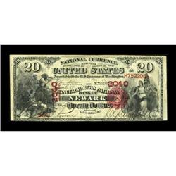 Newark, NJ - $20 1875 Fr. 431 The Manufacturers