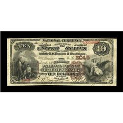 Newark, NJ - $10 1882 Brown Back Fr. 485 The