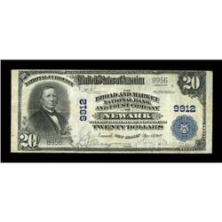 Newark, NJ - $20 1902 Plain Back Fr. 653 The