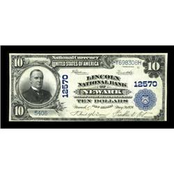 Newark, NJ - $10 1902 Plain Back Fr. 635 Lincoln