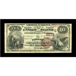 Passaic, NJ - $10 1882 Brown Back Fr. 485 The