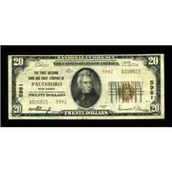 Paulsboro, NJ - $20 1929 Ty. 2 The First NB & TC