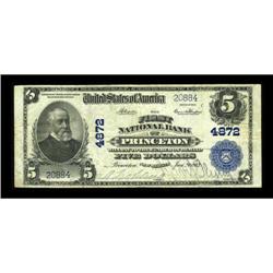 Princeton, NJ - $5 1902 Plain Back Fr. 603 The