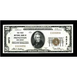 Princeton, NJ - $20 1929 Ty. 1 The First NB Ch.