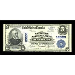 Rahway, NJ - $5 1902 Plain Back Fr. 609 The