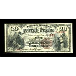 Trenton, NJ - $20 1882 Brown Back Fr. 493 The