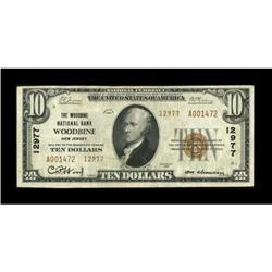 Woodbine, NJ - $10 1929 Ty. 2 The Woodbine NB