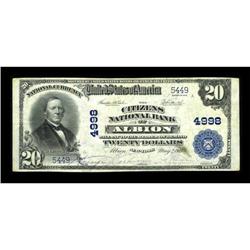 Albion, NY - $20 1902 Plain Back Fr. 658 The