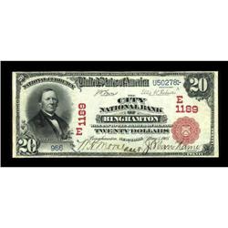 Binghamton, NY - $20 1902 Red Seal Fr. 639 The