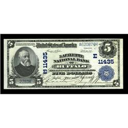 Buffalo, NY - $5 1902 Plain Back Fr. 606