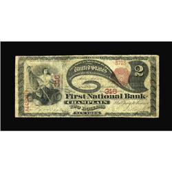 Champlain, NY - $2 1875 Fr. 390 The First NB Ch.