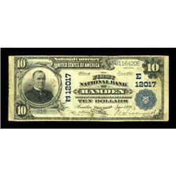 Hamden, NY - $10 1902 Plain Back Fr. 634 The