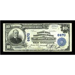 Sandy Hill, NY - $10 1902 Plain Back Fr. 627 The
