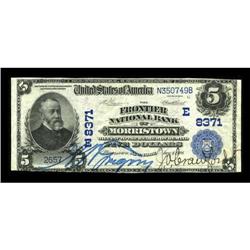 Morristown, NY - $5 1902 Plain Back Fr. 600 The