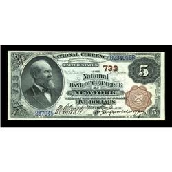 New York, NY - $5 1882 Brown Back Fr. 467 The NB