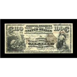 New York, NY - $100 1882 Brown Back Fr. 520 The