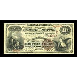 New York, NY - $10 1882 Brown Back Fr. 480 The