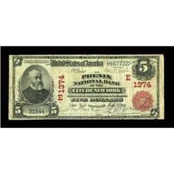 New York, NY - $5 1902 Red Seal Fr. 587 The