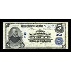 Newark, NY - $5 1902 Plain Back Fr. 598 The