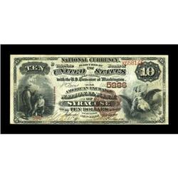 Syracuse, NY - $10 1882 Brown Back Fr. 490 The