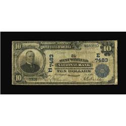 West Winfield, NY - $10 1902 Plain Back Fr. 624