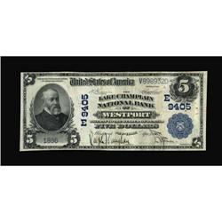 Westport, NY - $5 1902 Plain Back Fr. 600 The