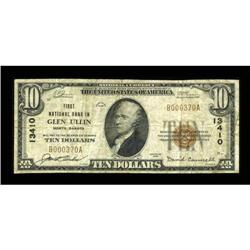 Glen Ullin, ND - $10 1929 Ty. 1 First NB Ch. #