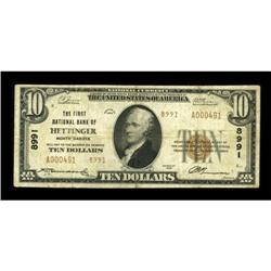 Hettinger, ND - $10 1929 Ty. 2 The First NB Ch.