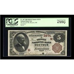 Bucyrus, OH - $5 1882 Brown Back Fr. 467 The