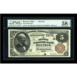 Bucyrus, OH - $5 1882 Brown Back Fr. 467 The