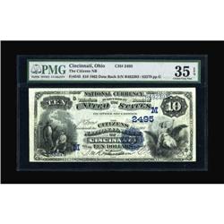 Cincinnati, OH - $10 1882 Date Back Fr. 545 The