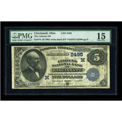 Cincinnati, OH - $5 1882 Value Back Fr. 574 The