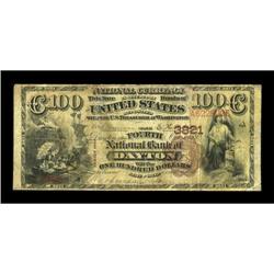 Dayton, OH - $100 1882 Brown Back Fr. 525 The