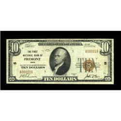 Fremont, OH - $10 1929 Ty. 2 The First NB Ch. #